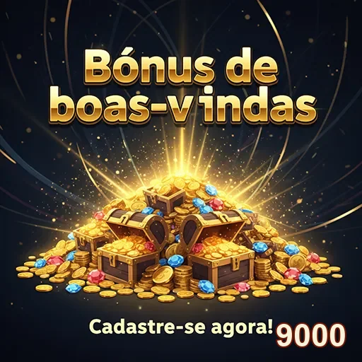 Imagem de boas-vindas com bônus no site 9000 para novos usuários.