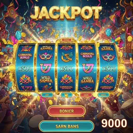 Imagem do jogo de slot 9000 Jackpot, mostrando símbolos e emoções emocionantes.