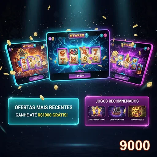 Jogadores desfrutando de jogos ao vivo na 9000